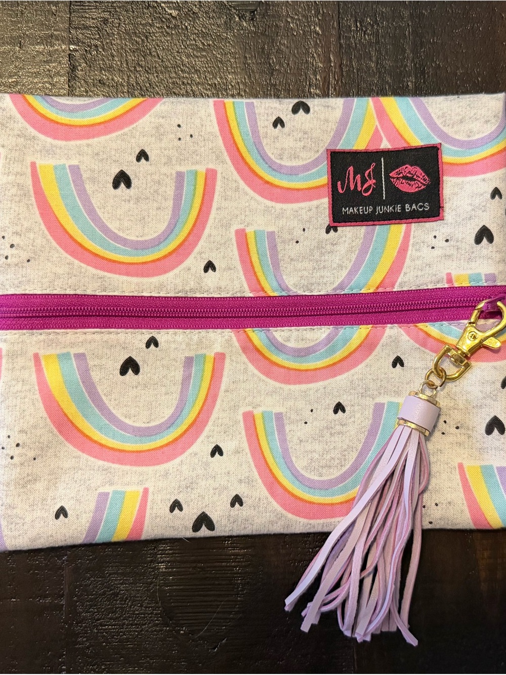 Makeup Junkie - Small Kids Rainbow Cosmetic Pouch